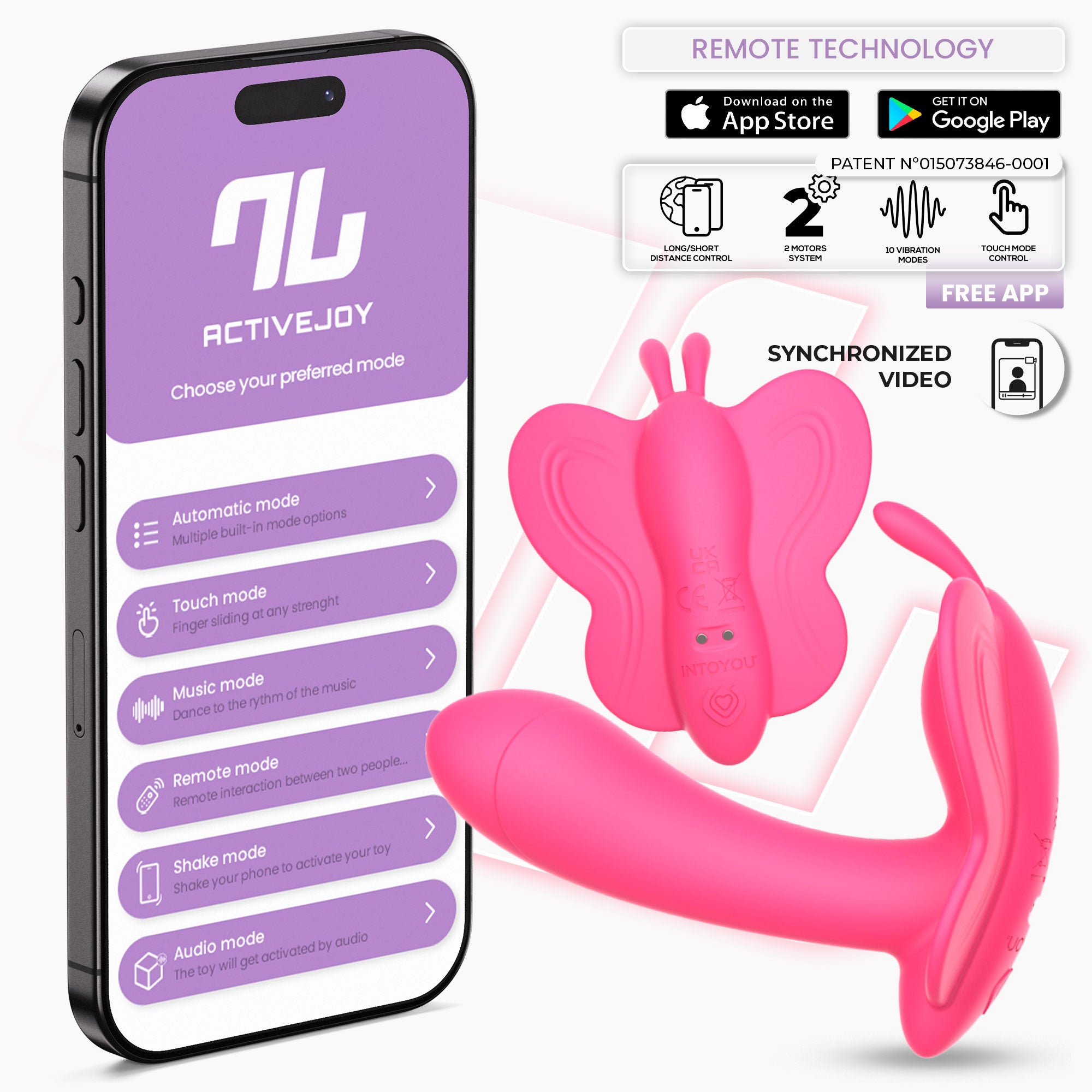 Wingy Estimulador Mariposa con APP Púrpura