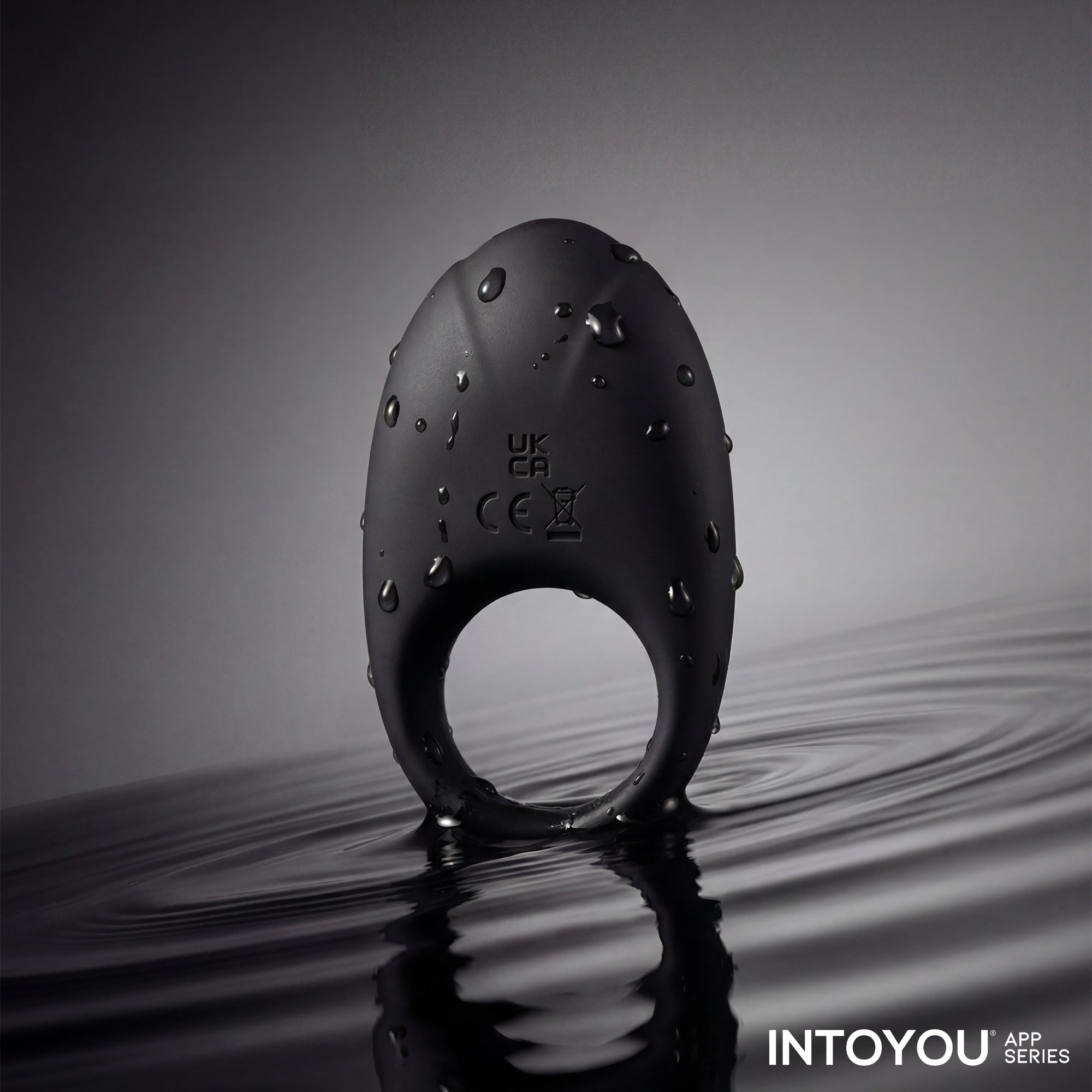 Ringo Anillo Vibrador con APP Unibody Negro