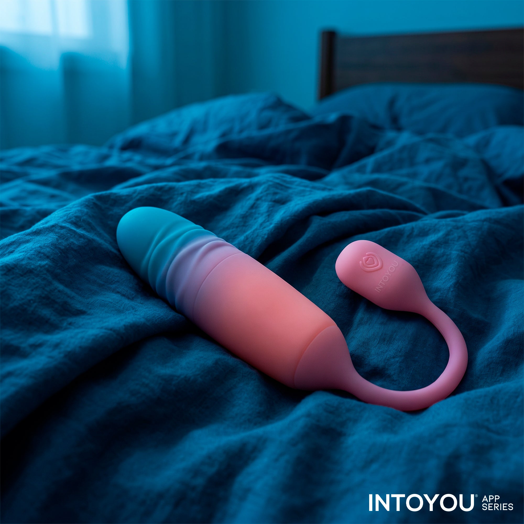 NexEgg Motion Huevo Vibrador con Thrusting App Rosa/Turquesa