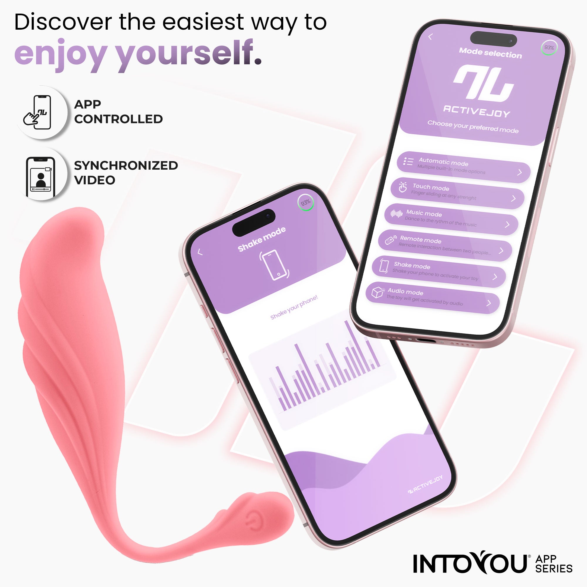 INTOYOU APP SERIES Vibrating Egg with Waving Motion and USB App