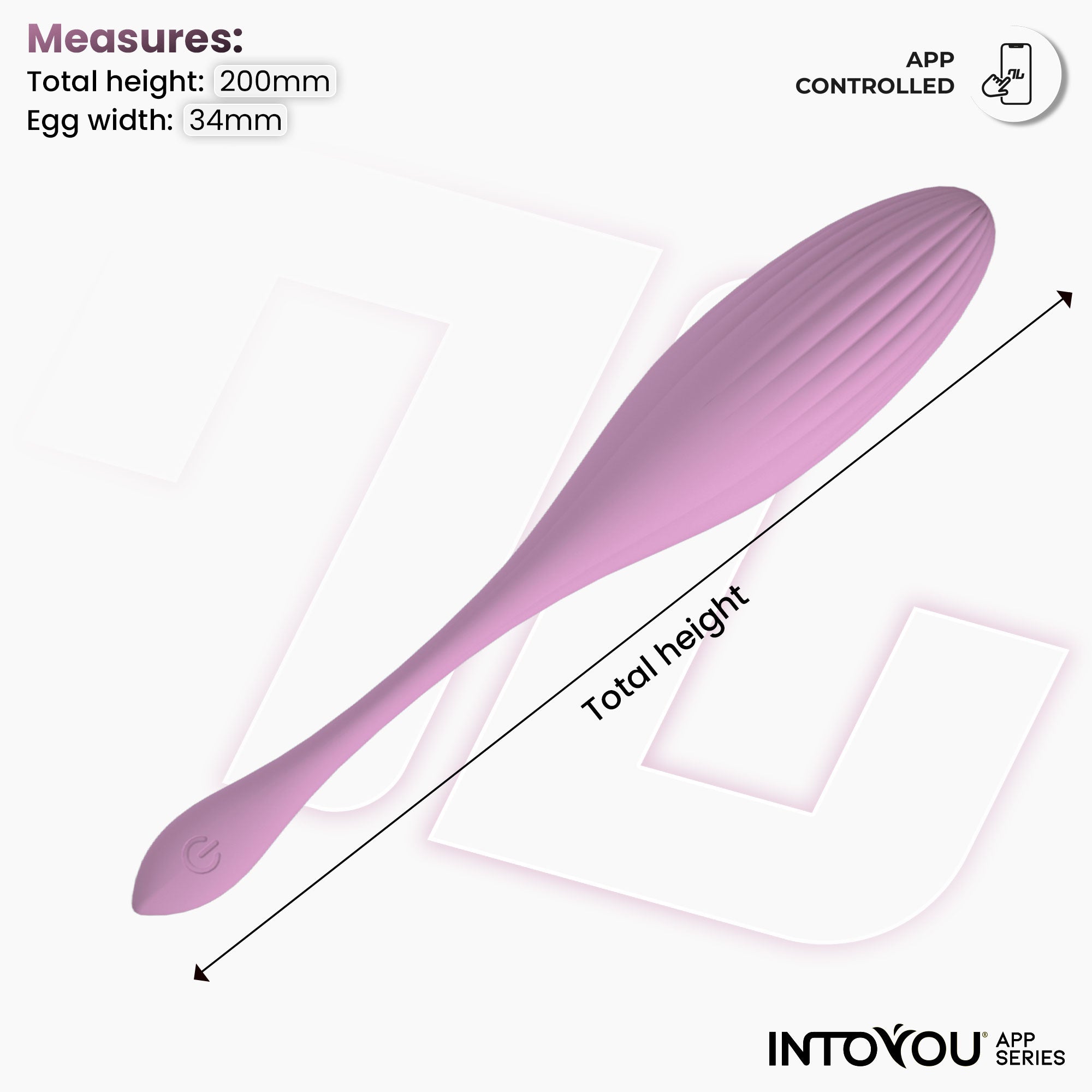 Huevo Vibrador con Bolas Internas con Rotación y APP USB