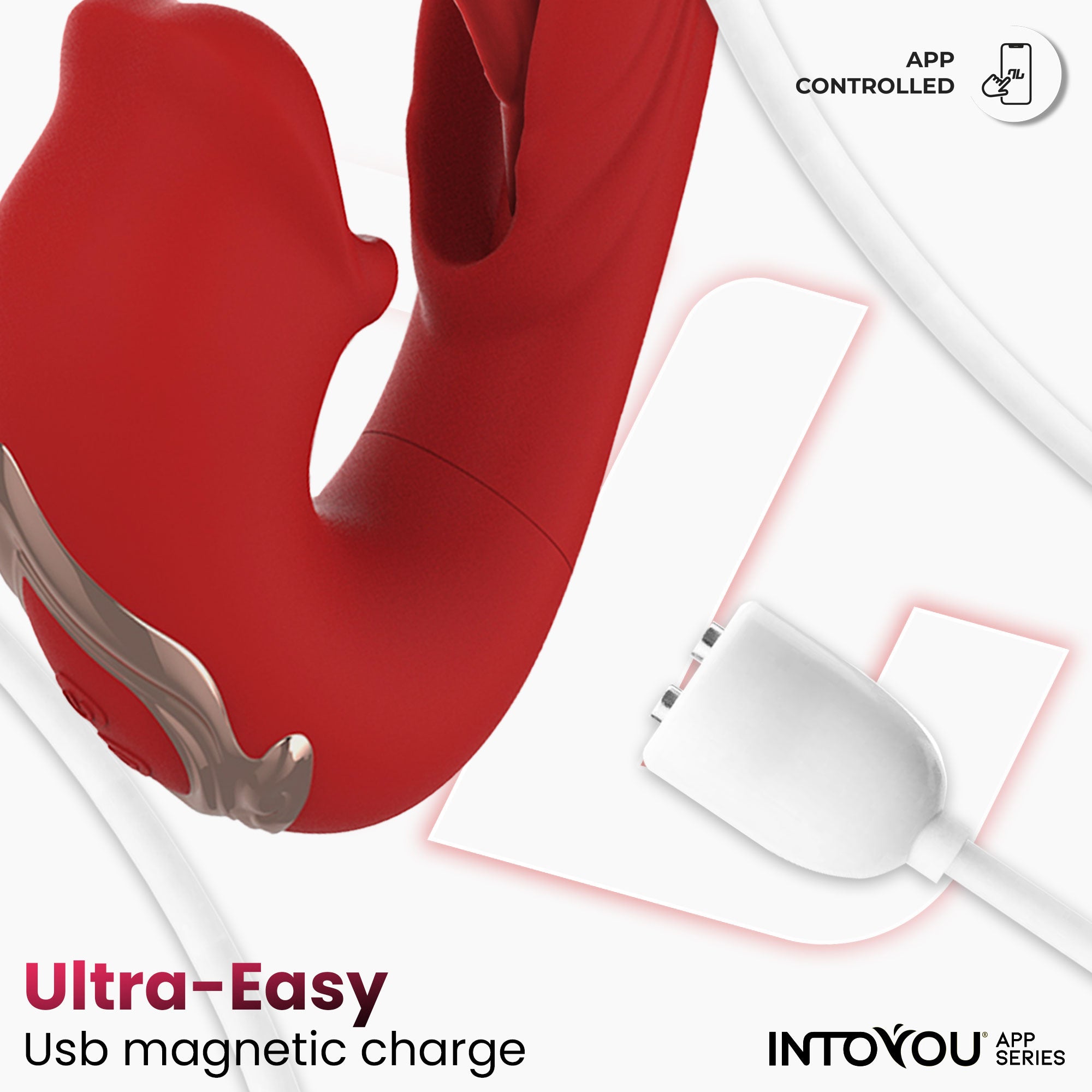 INTOYOU APP SERIES Mouty Vibrator with Nibbling and Flipping Function and App