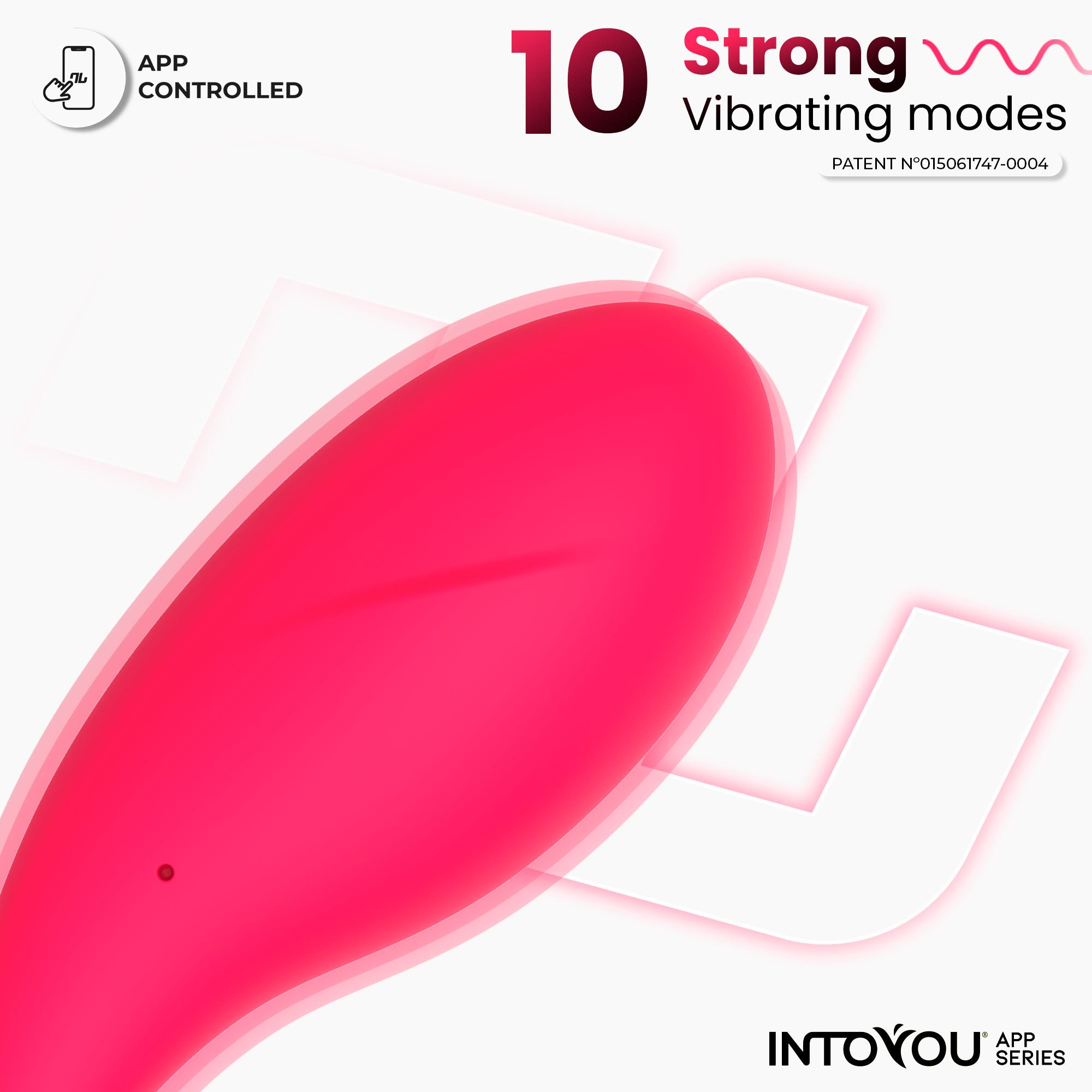 INTOYOU APP SERIES Bulby Vibrating Egg with APP Intense Pink