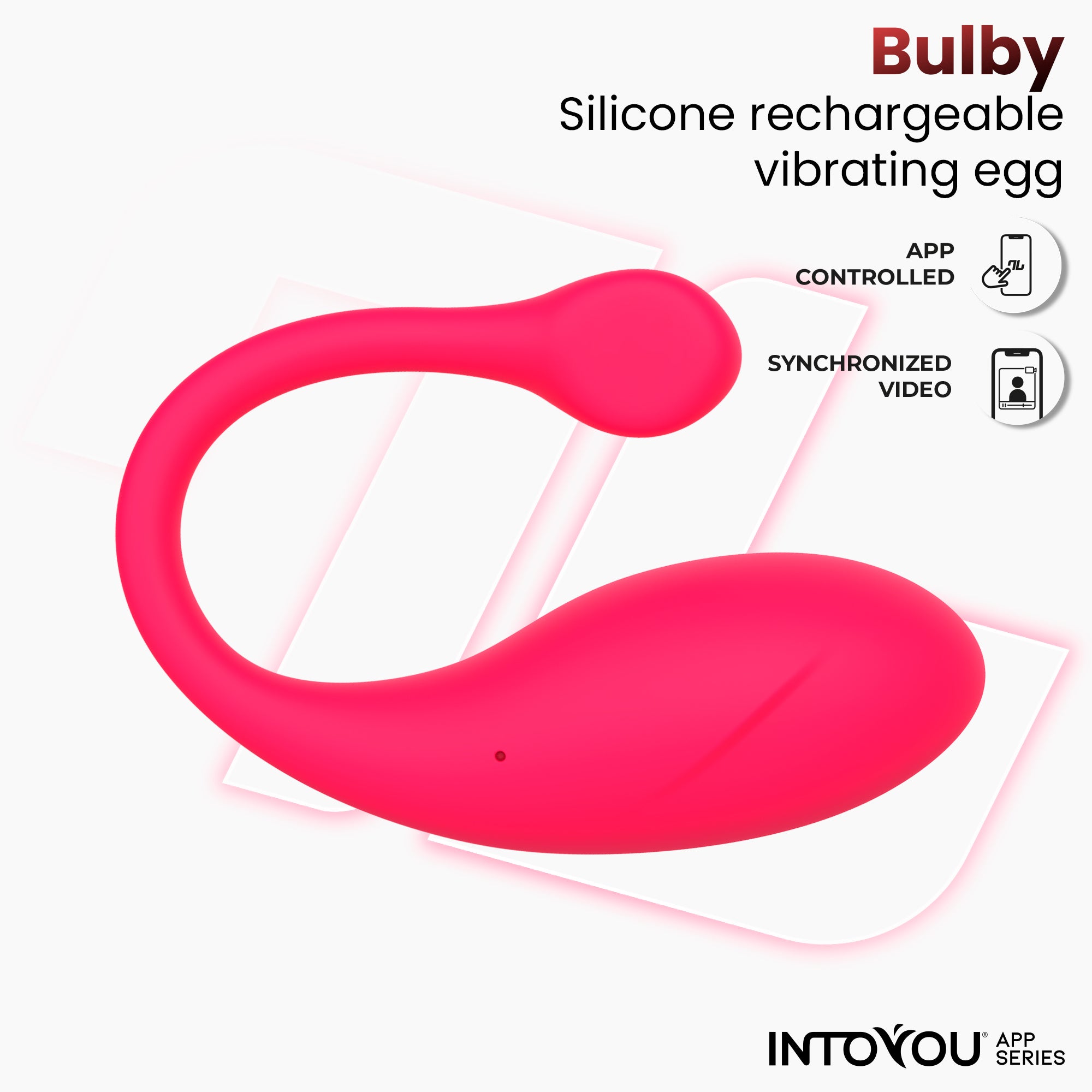 INTOYOU APP SERIES Bulby Vibrating Egg with APP Intense Pink