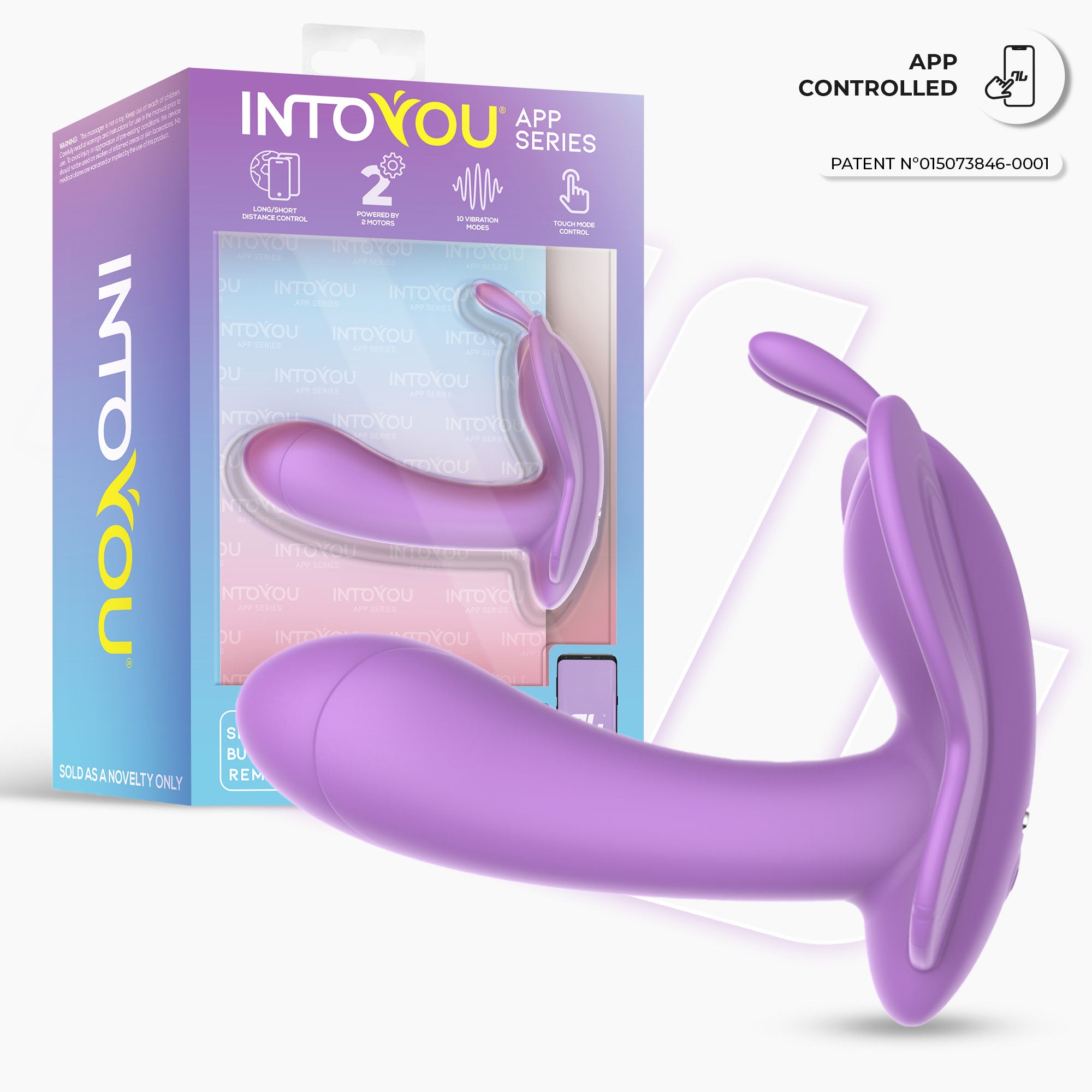INTOYOU APP SERIES Wingy Estimulador Mariposa con APP Lavanda