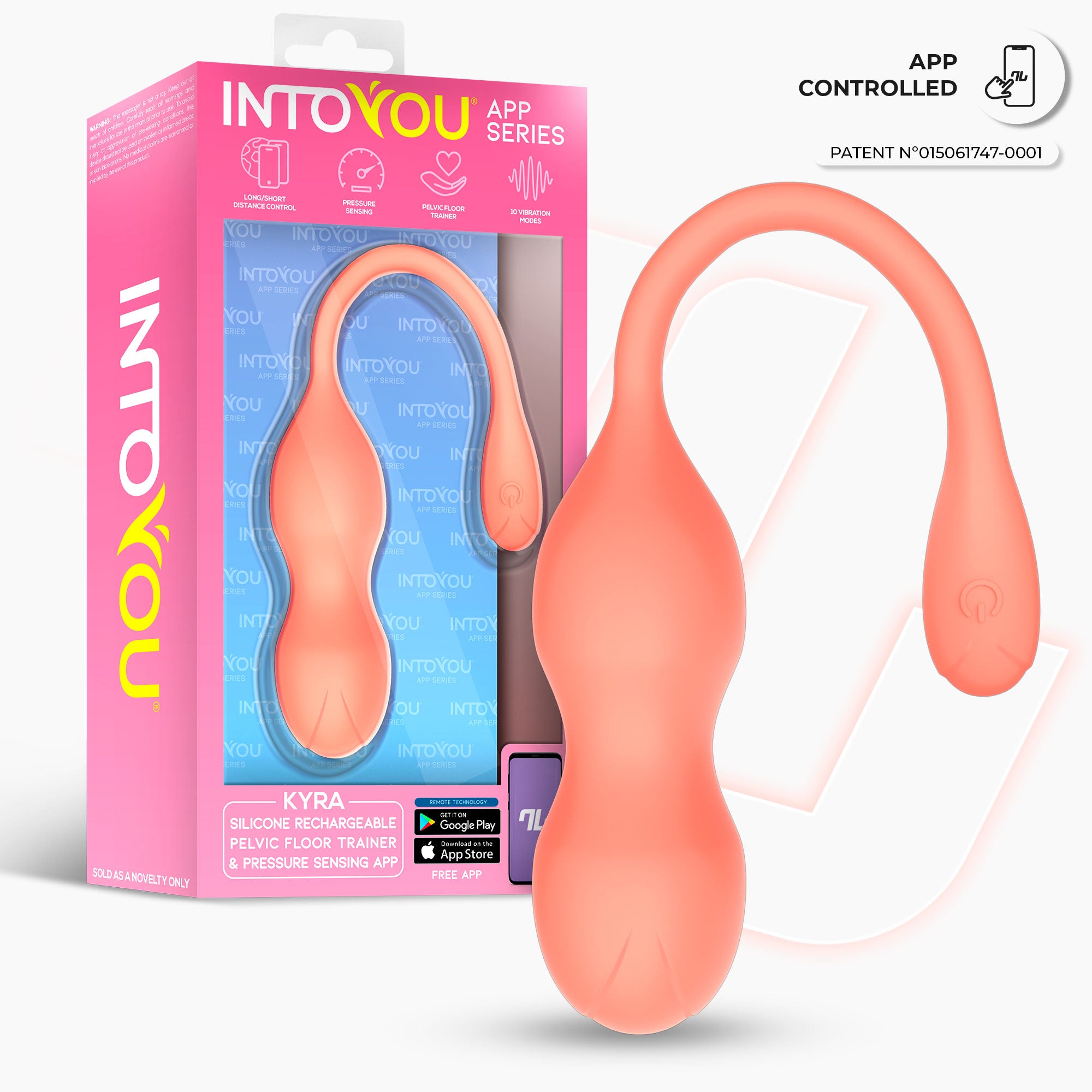 INTOYOU APP SERIES Kyra Entrenador de Suelo Pélvico con Sensor de Presión y APP