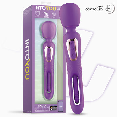 Série d'applications INTOYOU : masseur Salma avec langue pivotante et vibration via application.