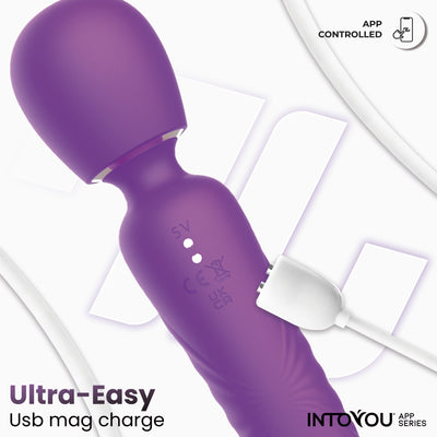 Série d'applications INTOYOU : masseur Salma avec langue pivotante et vibration via application.