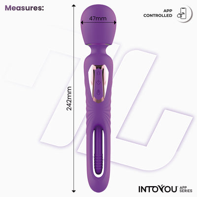 Série d'applications INTOYOU : masseur Salma avec langue pivotante et vibration via application.