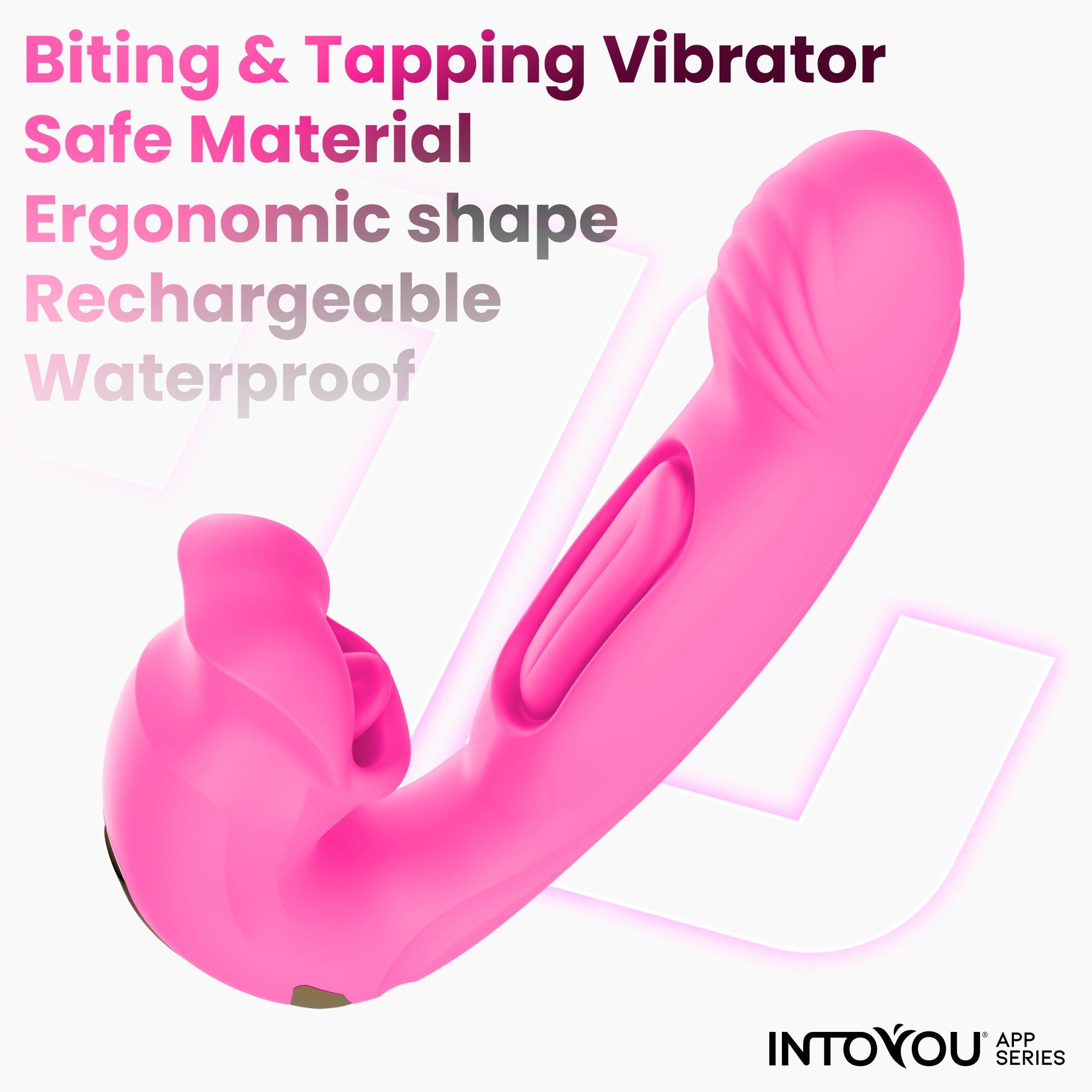 INTOYOU APP SERIES Bimby Vibrador con Mordisqueo y Lengua Doble Tapping con APP