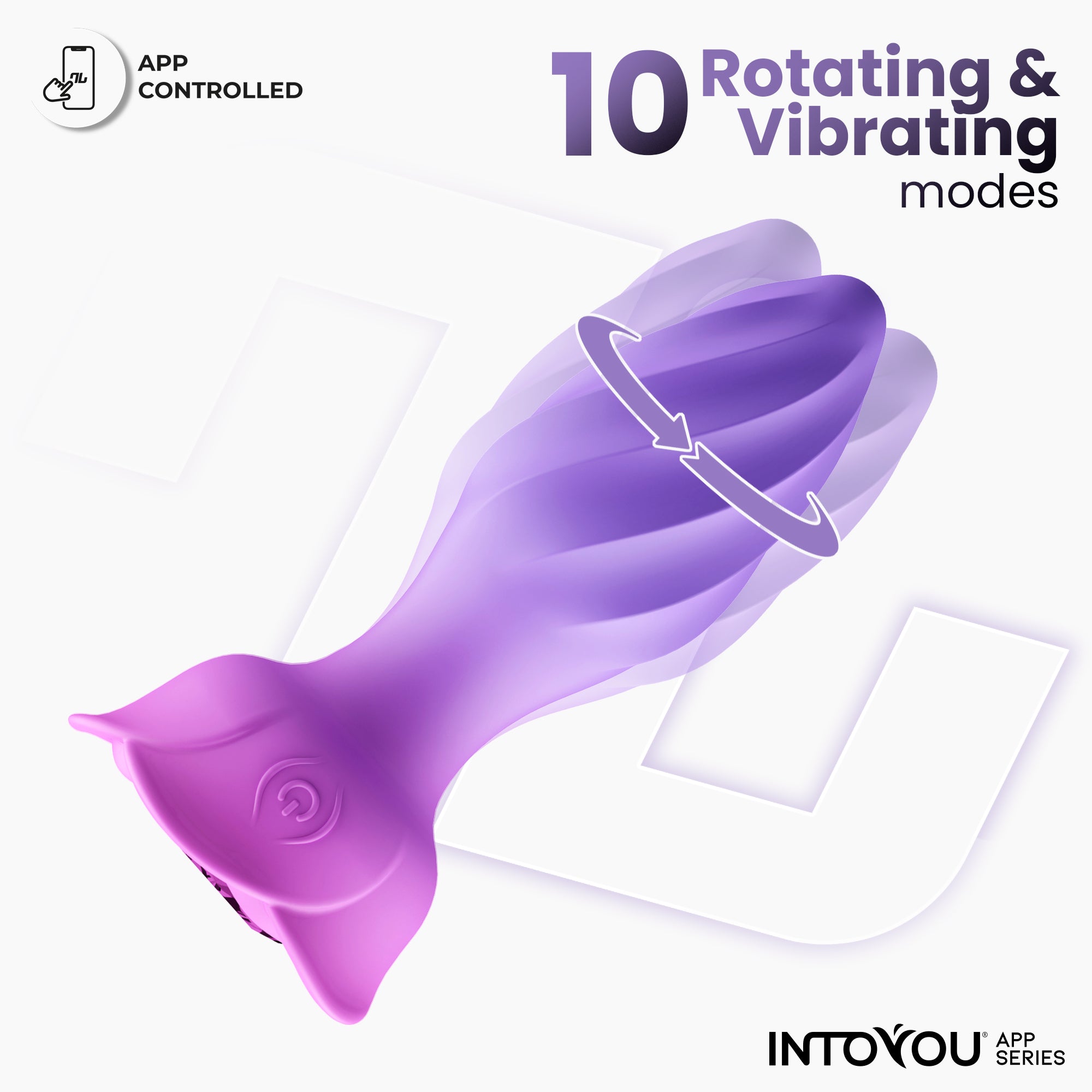 INTOYOU APP SERIES Moxy Plug Anal con Rotación 360º con App