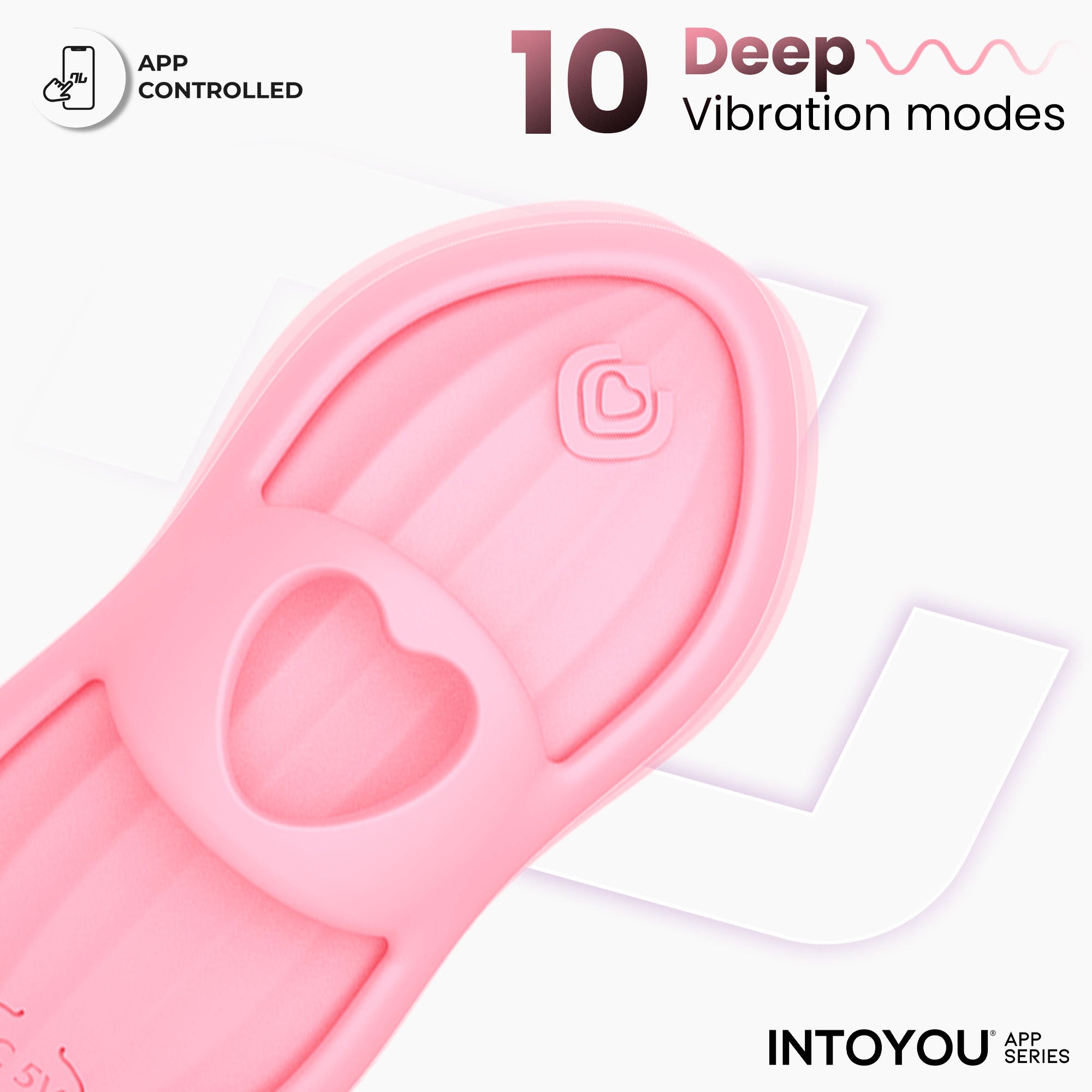 INTOYOU APP SERIES Laia Estimulador de Dedo con Calor y Funda con APP Rosa