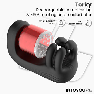 Torky Masturbador con Rotación Compresión con App