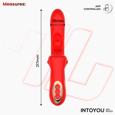 Franky Vibrador con Biting y Bola Rotativa con APP
