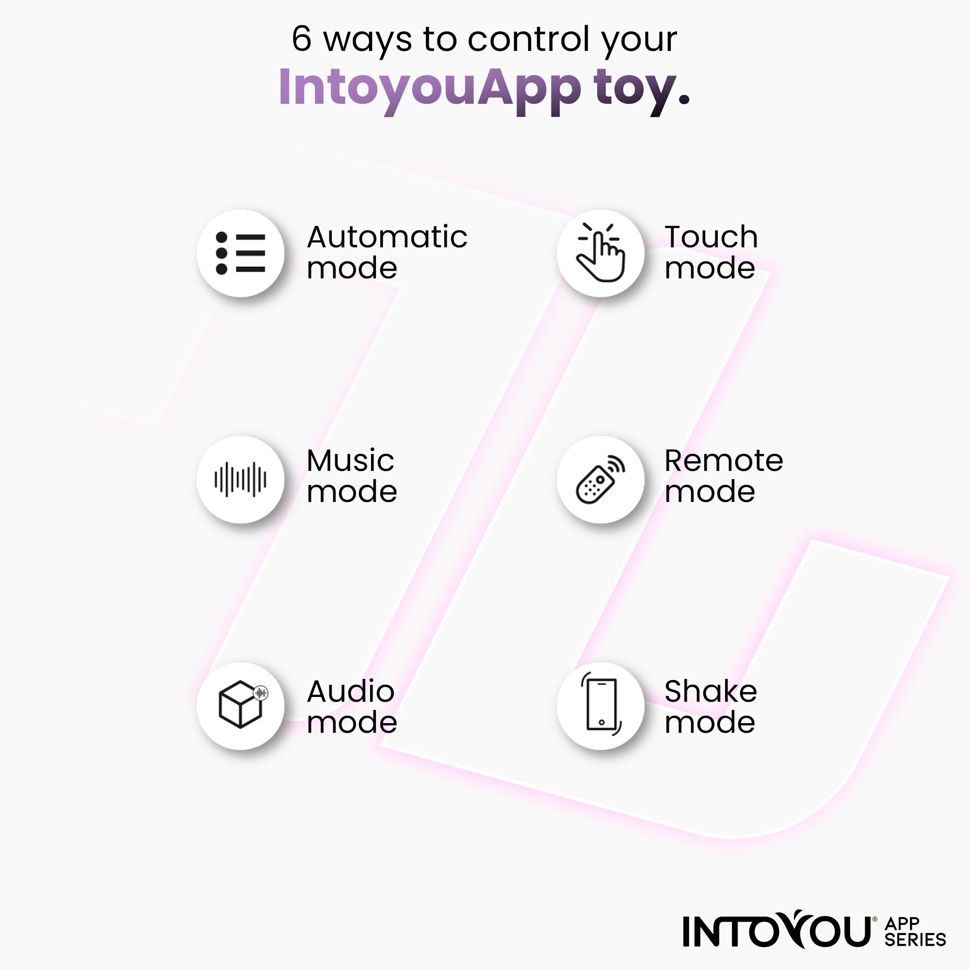 INTOYOU APP SERIES Huevo Silicona Doble Capa con APP Rosa/Azul