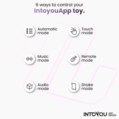 INTOYOU APP SERIES Huevo Silicona Doble Capa con APP Rosa/Azul