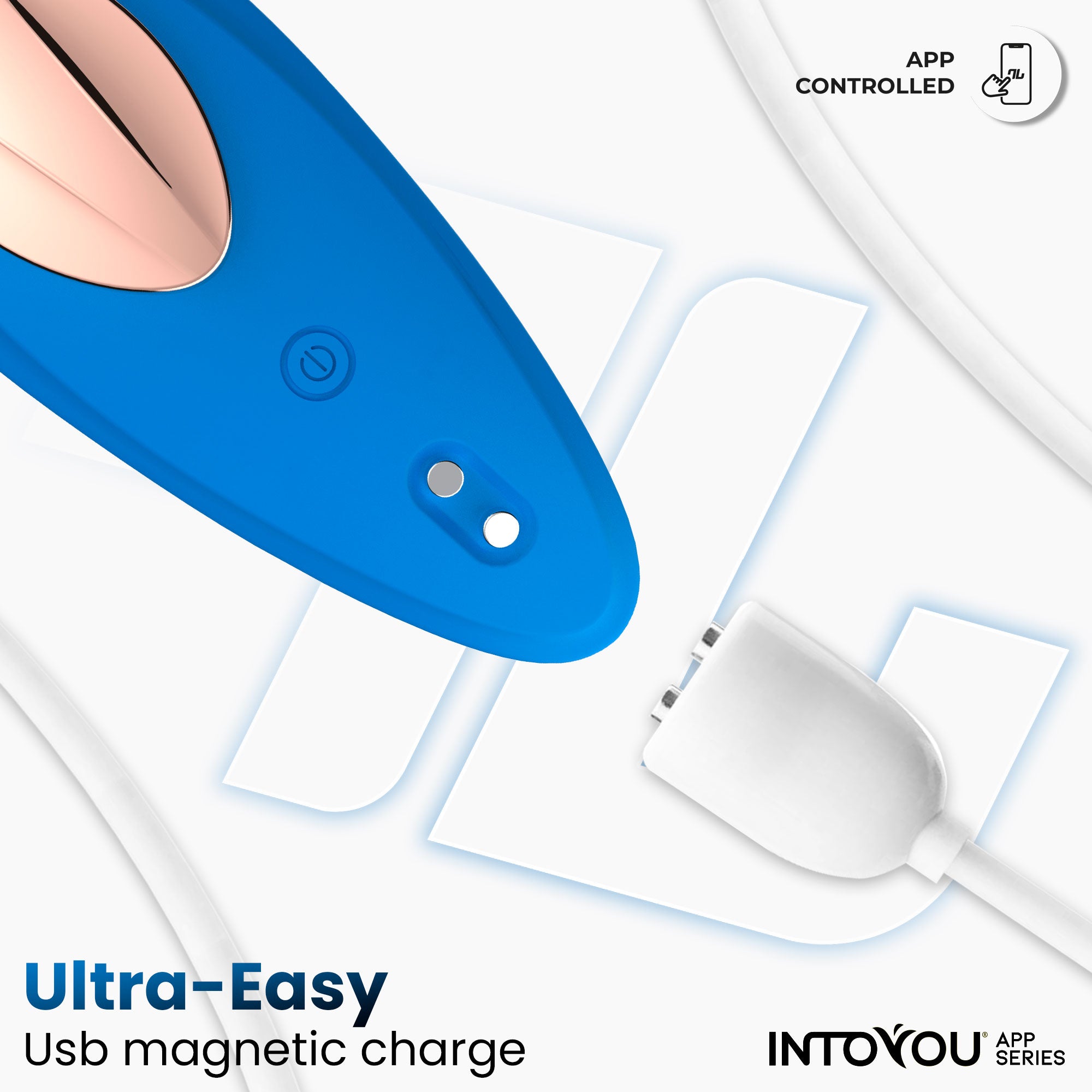 Culotte vibrante INTOYOU APP SERIES avec application, silicone bleu