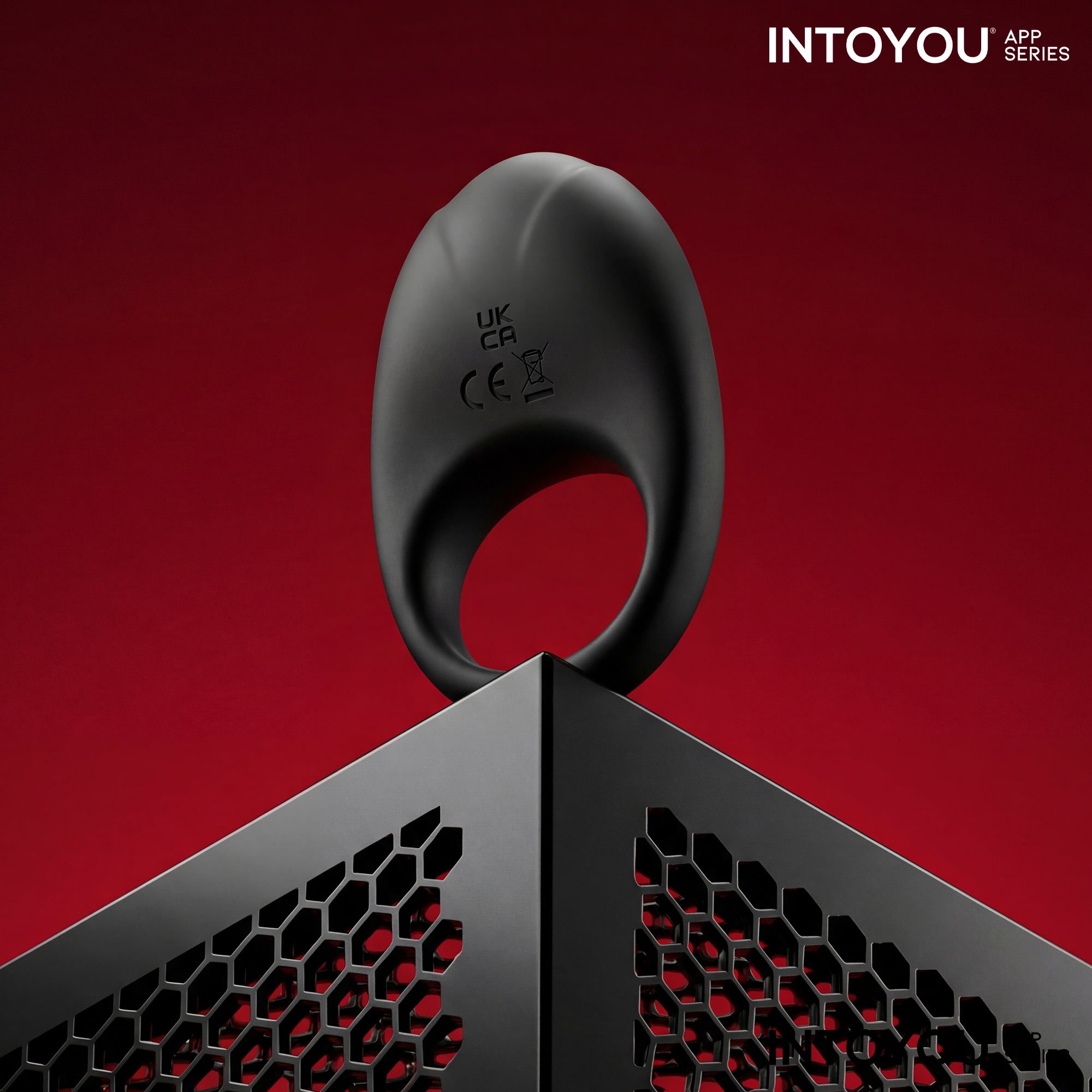 Ringo Anillo Vibrador con APP Unibody Negro