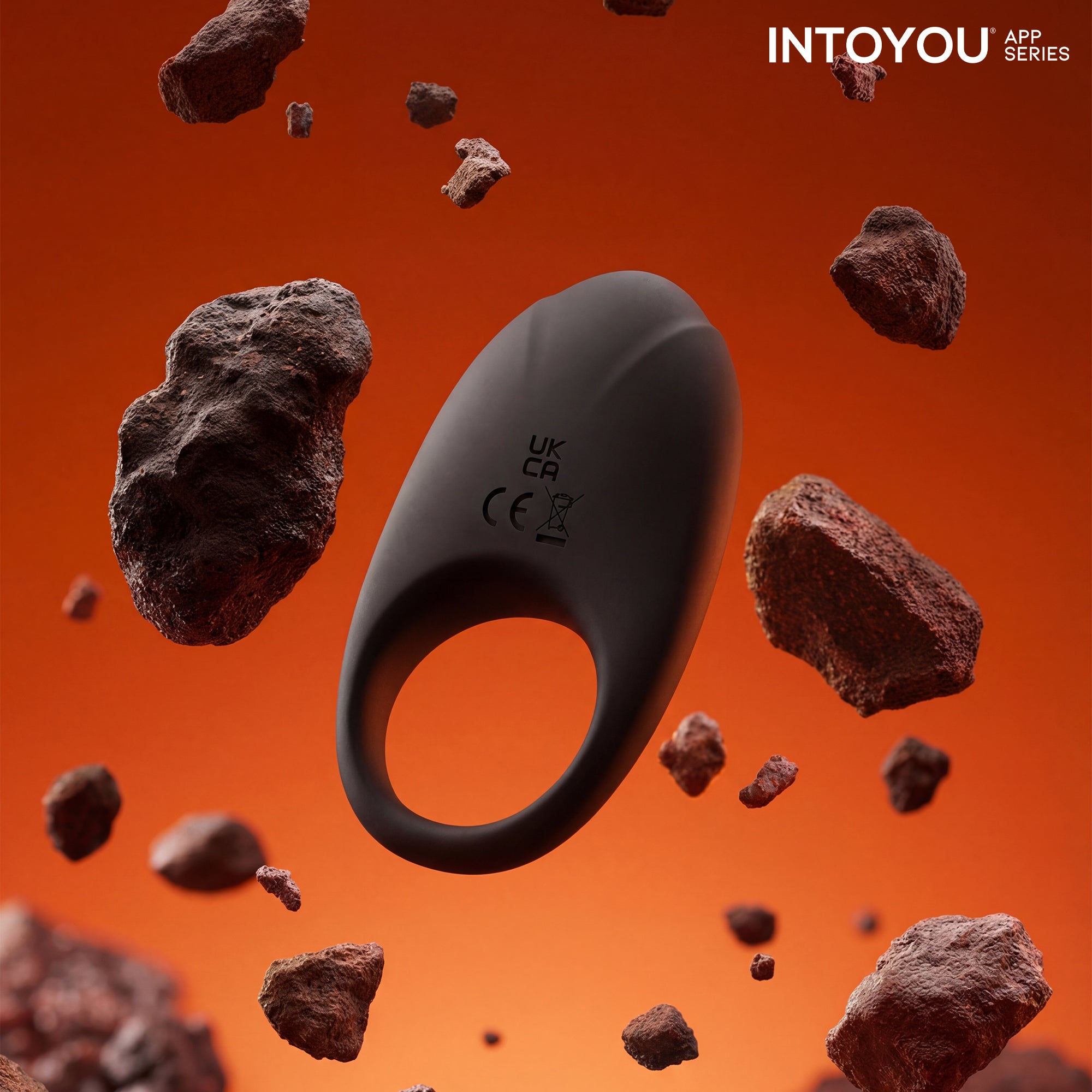 Ringo Anillo Vibrador con APP Unibody Negro