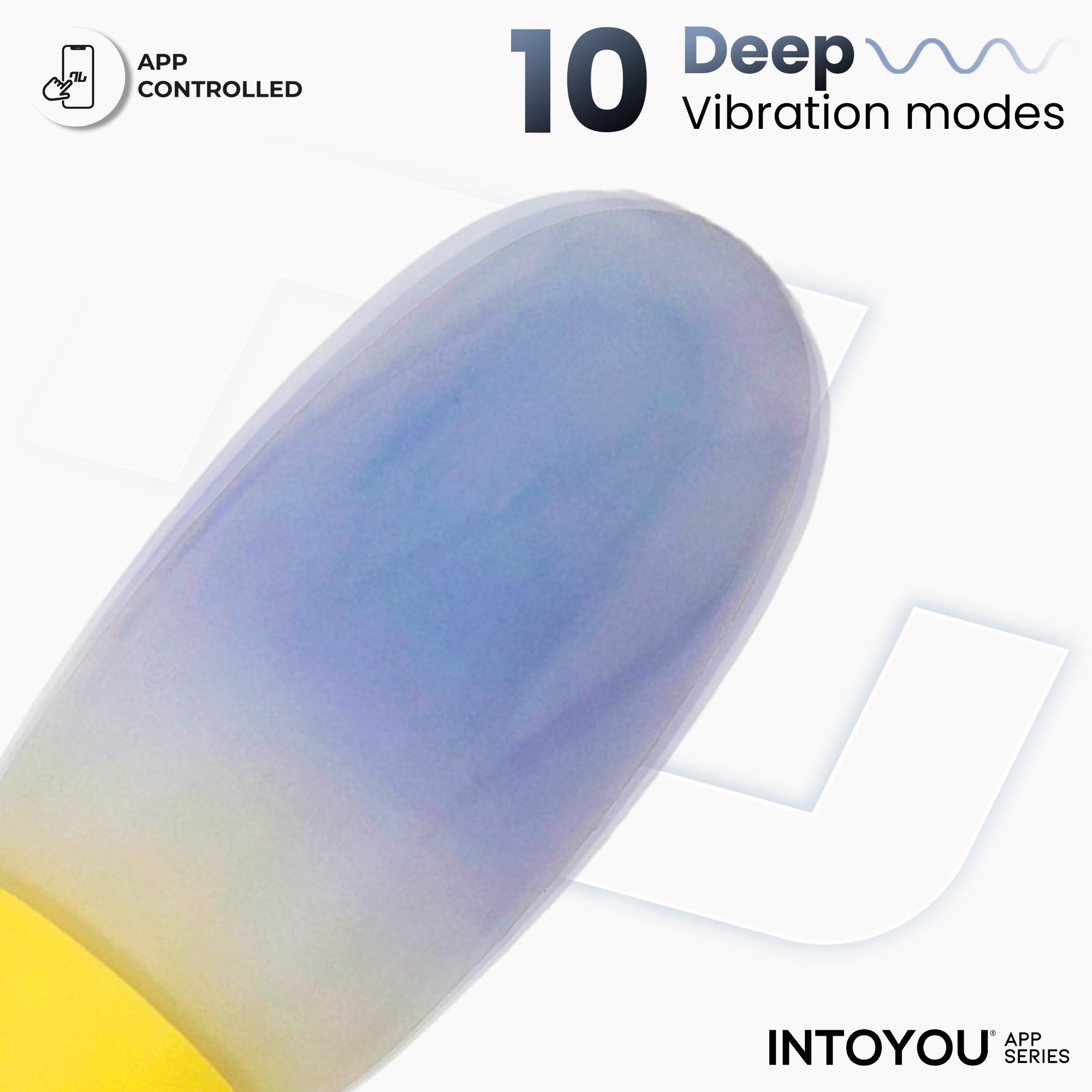 NexEgg Huevo Vibrador Doble Capa Silicona App Amarillo/Púrpura