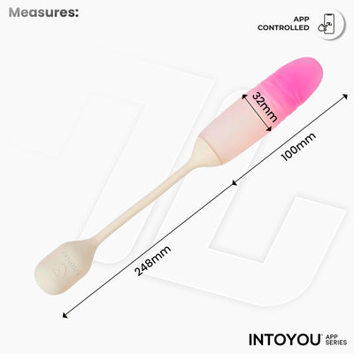 NexEgg Motion Huevo Vibrador con Thrusting App Beige/Rosa