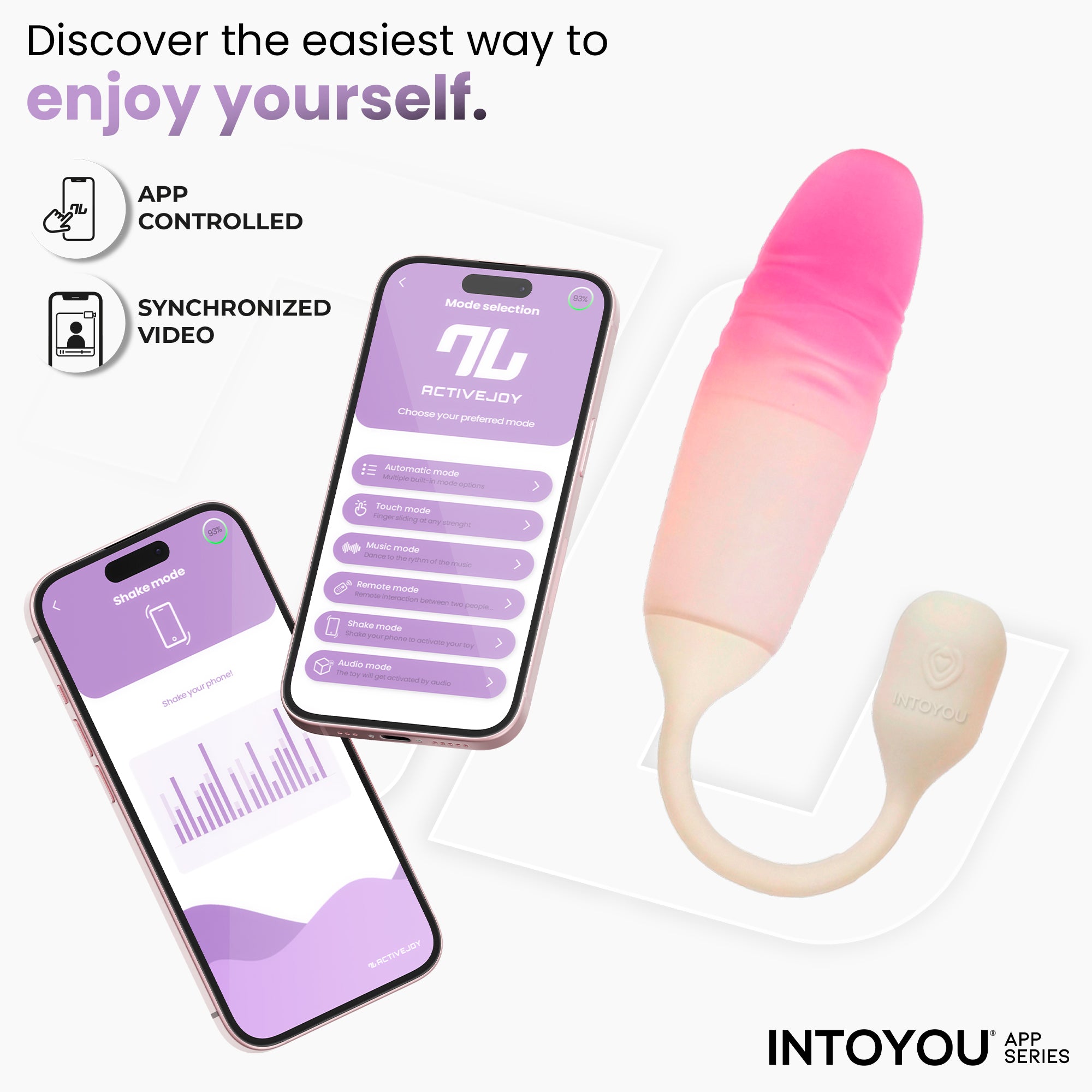 NexEgg Motion Huevo Vibrador con Thrusting App Beige/Rosa
