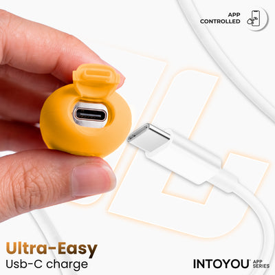 INTOYOU APP SERIES NexEgg Motion Huevo Vibrador con Thrusting App Naranja/Rosa