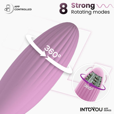 Œuf vibrant INTOYOU APP SERIES avec billes internes, rotation et application USB