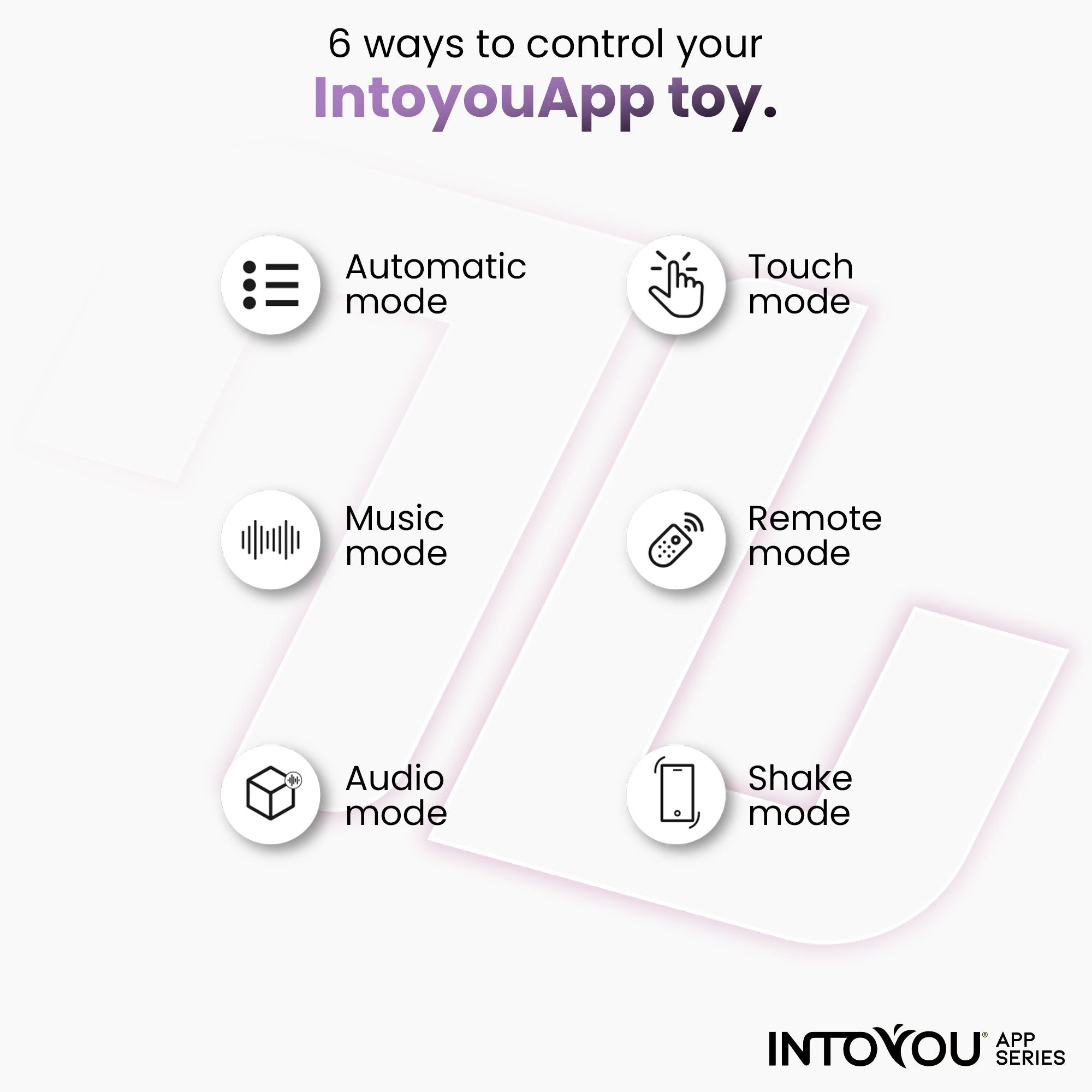 Œuf vibrant INTOYOU APP SERIES avec billes internes, rotation et application USB