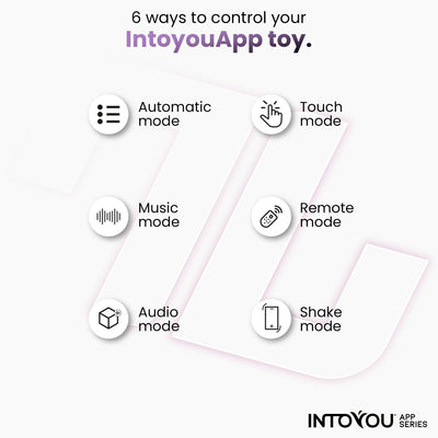 Œuf vibrant INTOYOU APP SERIES avec billes internes, rotation et application USB