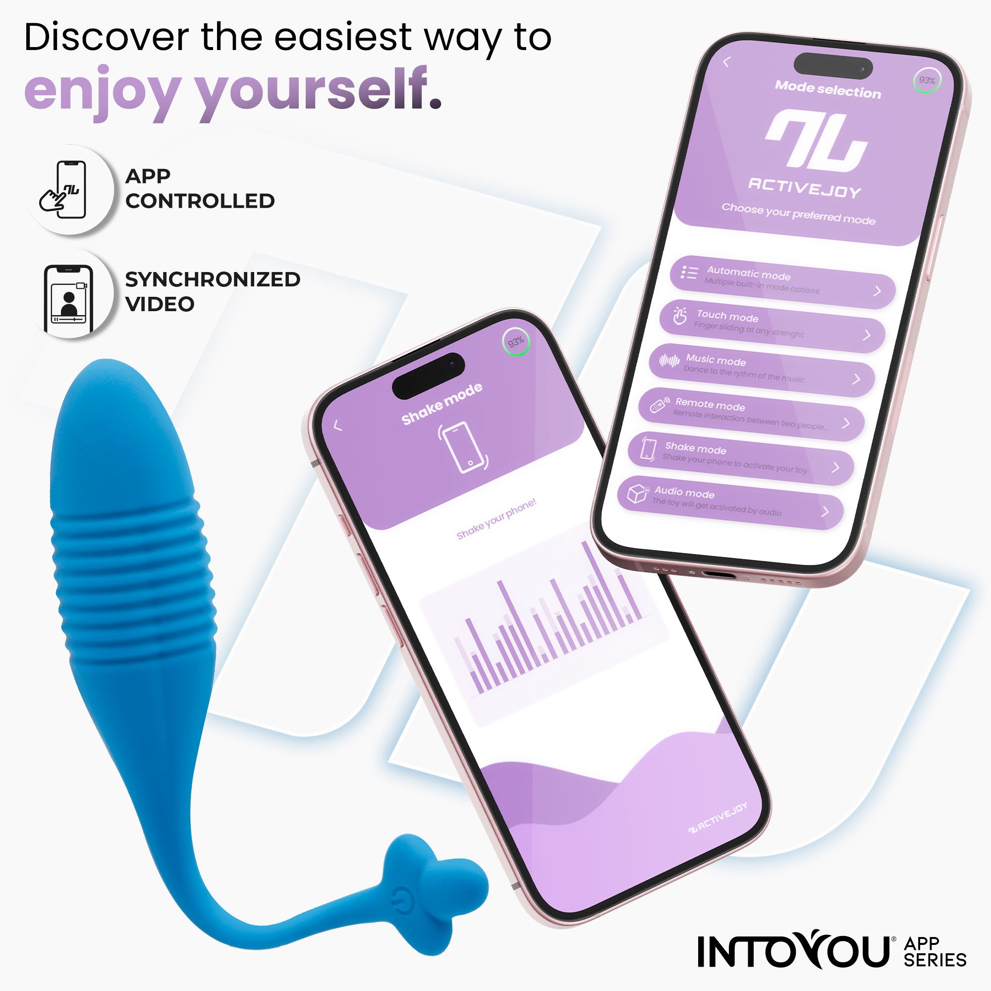 Œuf INTOYOU APP SERIES avec fonction de poussée verticale et USB pour application