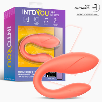 INTOYOU APP SERIES Juguete para Parejas con APP Flexible Salmon