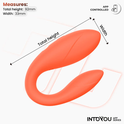 INTOYOU APP SERIES Couple Toy avec application saumon flexible