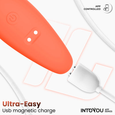 INTOYOU APP SERIES Couple Toy avec application saumon flexible