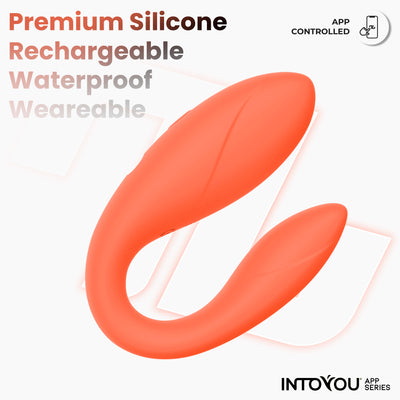 INTOYOU APP SERIES Couple Toy avec application saumon flexible