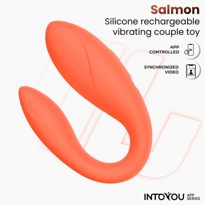 INTOYOU APP SERIES Couple Toy avec application saumon flexible