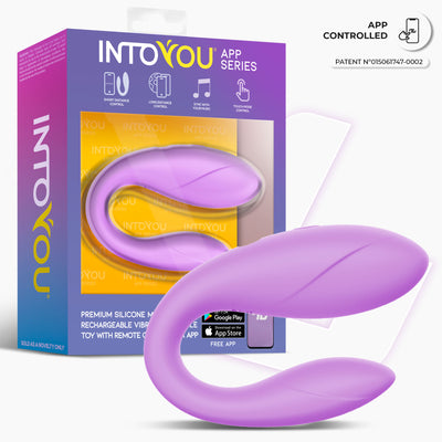 INTOYOU APP SERIES Jouet pour couples avec application en silicone souple à la lavande