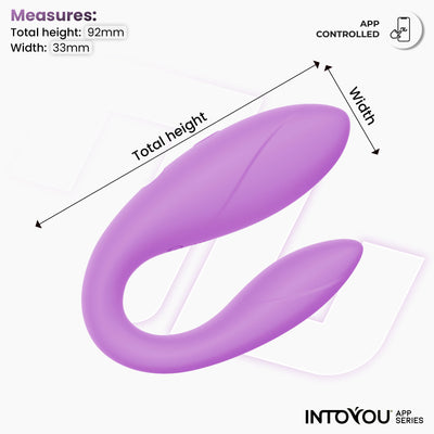 INTOYOU APP SERIES Jouet pour couples avec application en silicone souple à la lavande