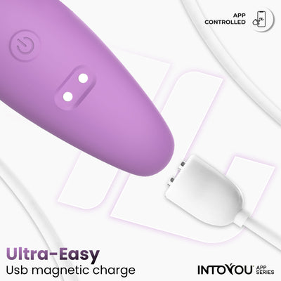 INTOYOU APP SERIES Jouet pour couples avec application en silicone souple à la lavande
