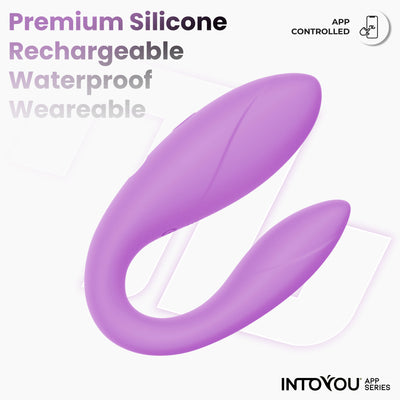 INTOYOU APP SERIES Jouet pour couples avec application en silicone souple à la lavande
