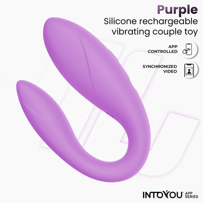 INTOYOU APP SERIES Jouet pour couples avec application en silicone souple à la lavande