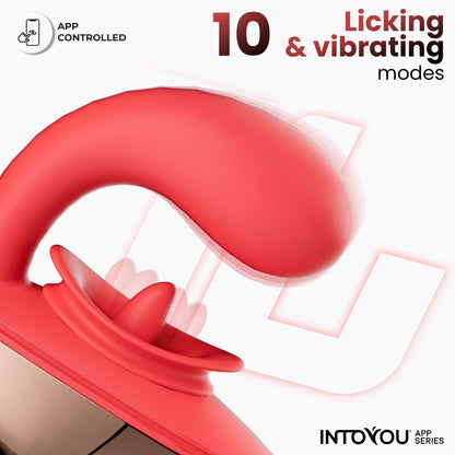 INTOYOU APP SERIES Rondy Estimulador con Vibración y Lengua con App