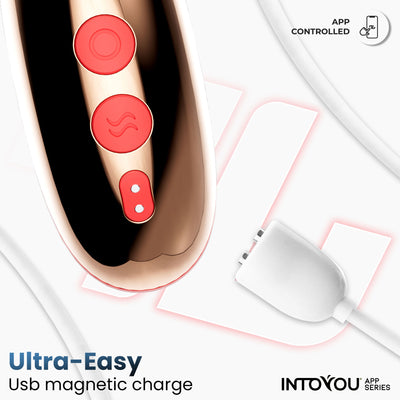 INTOYOU APP SERIES Stimulateur de langue vibrant Rondy avec application