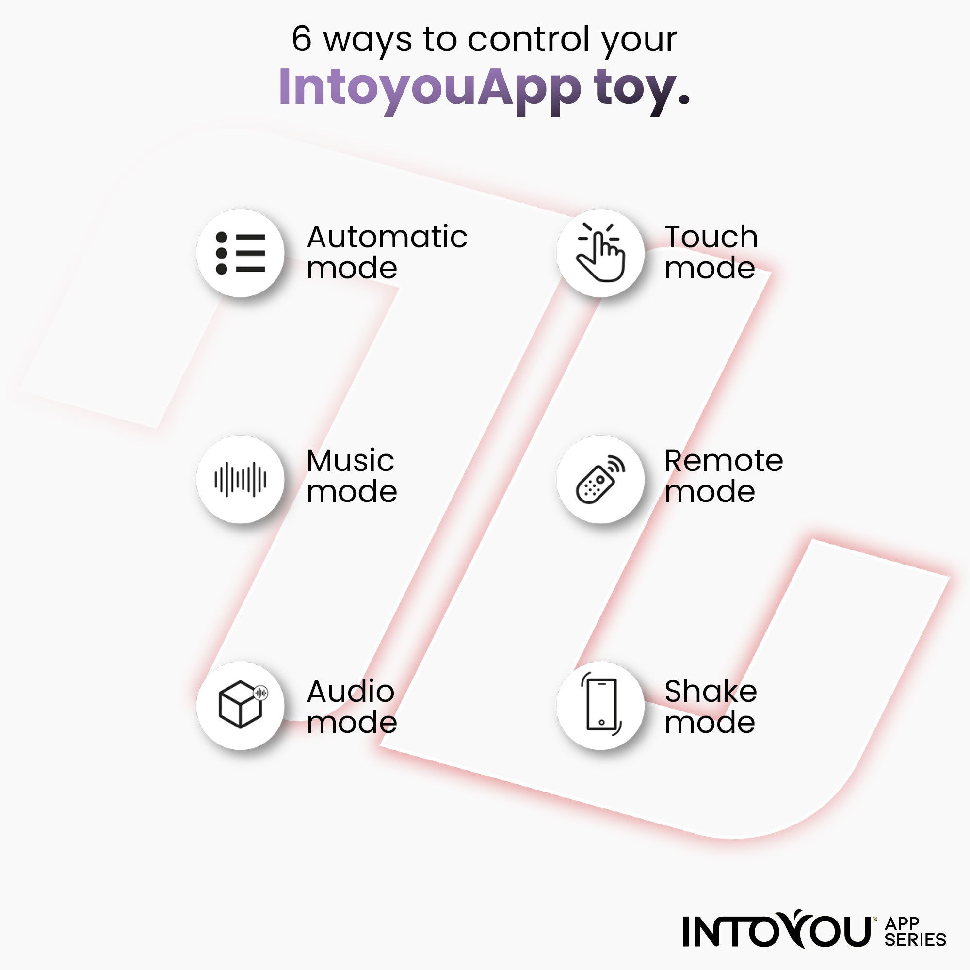 INTOYOU APP SERIES Vibromasseur buccal avec fonction de mordillement et de retournement et application