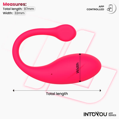 Œuf vibrant Bulby avec application INTOYOU SERIES Rose intense