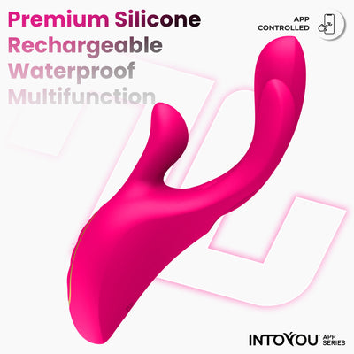Série d'applications INTOYOU : vibromasseur Derek Finger Motion avec 3 moteurs et application