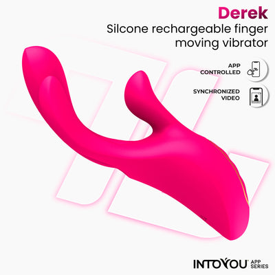 Série d'applications INTOYOU : vibromasseur Derek Finger Motion avec 3 moteurs et application