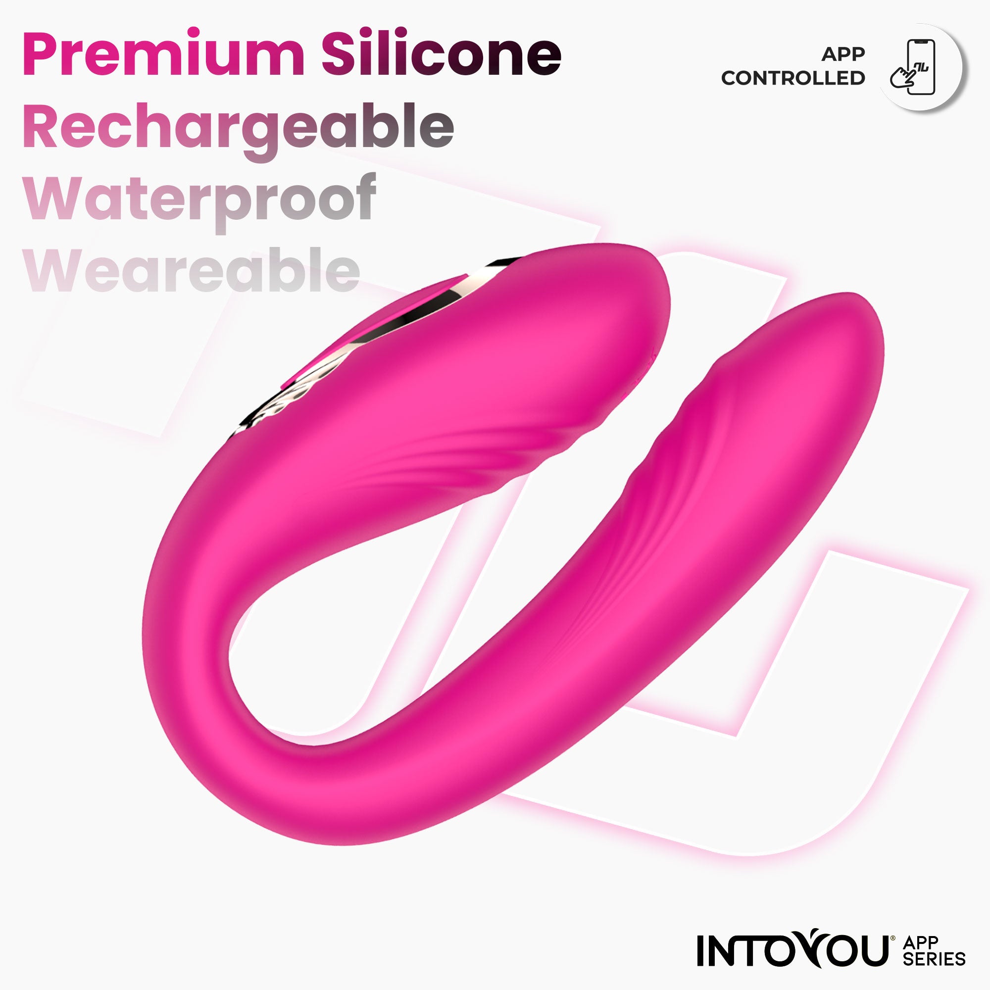 INTOYOU APP SERIES Couty Juguete para Parejas con Oscilación 360º con APP