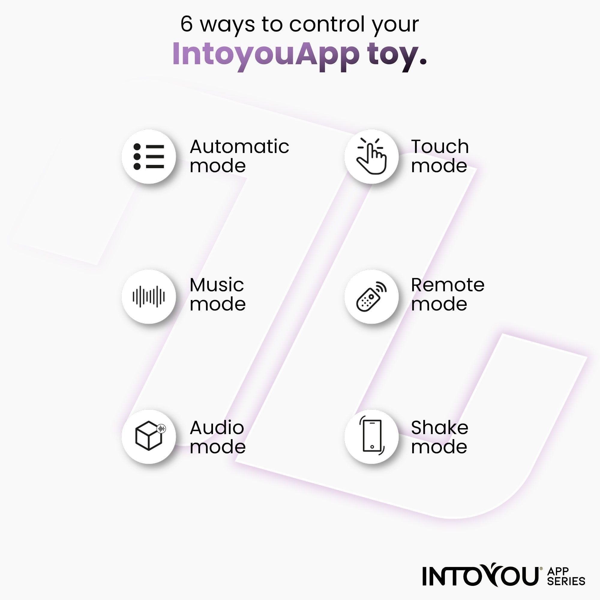 Œuf vibrant Logan de la série INTOYOU APP, avec application, en silicone monobloc violet
