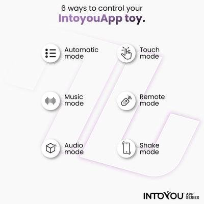 Œuf vibrant Logan de la série INTOYOU APP, avec application, en silicone monobloc violet